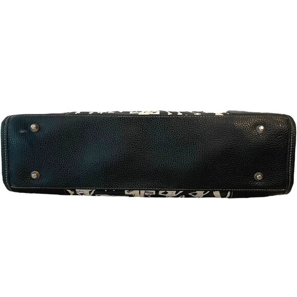 Sydney Love Black & White Leather Shoulder Bag Inner Pocket Medium Size - Picture 11 of 11